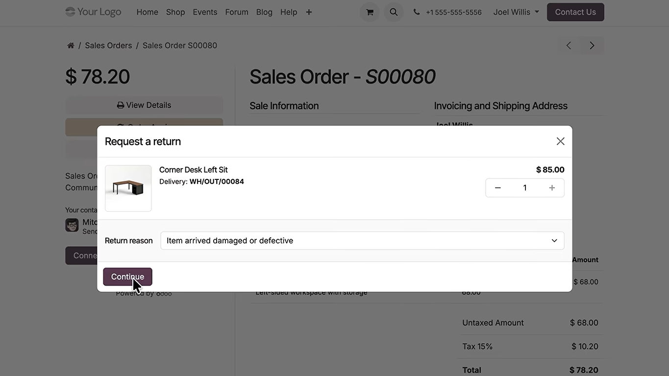 Odoo 20 eCommerce
